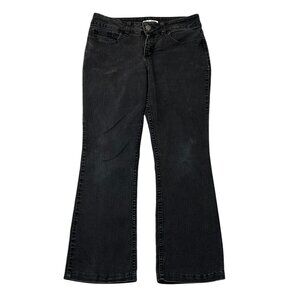Lee Riders Women's Jeans Size 8 Petite Black Denim Mid Rise Bootcut Casual